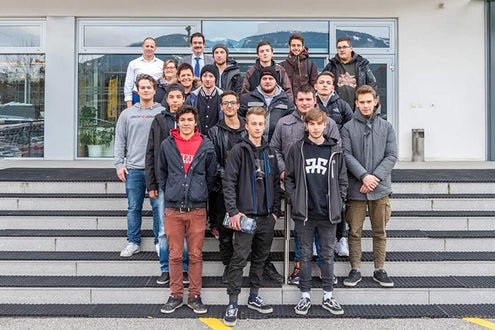 Lehrlinge Gutenberg Innerhofer Besuch