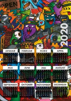 Einblattkalender 2020 