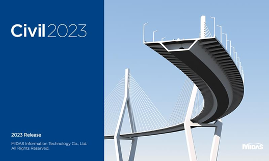 Nová verze - midas Civil 2023 (v1.1) 