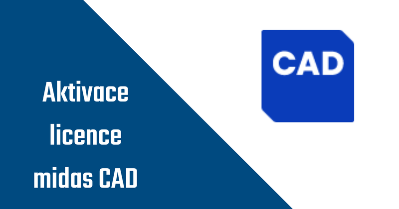Aktivace licence midas CAD