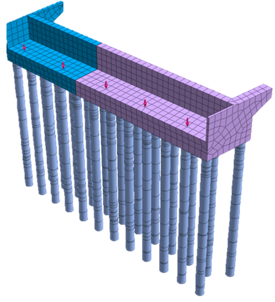 Analýza sedání mostních opěr na dálnici D1 pomocí 3D matematického modelování v Midas GTS NX