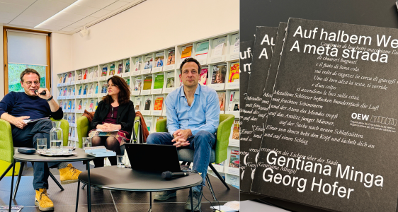 #multilingual : Auf halbem Weg/ A metá strada in der Bibliothek Teßmann