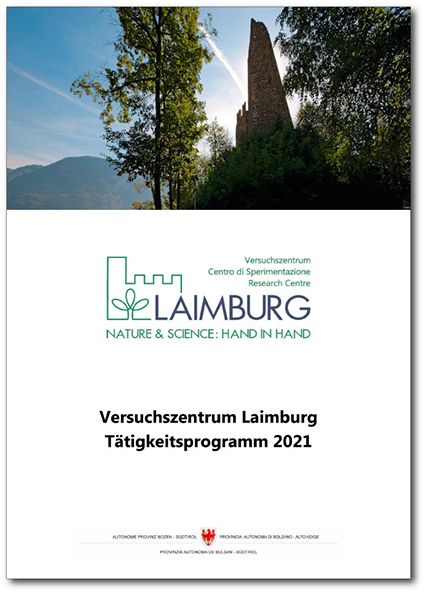 Das Tätigkeitsprogramm 2021: 306 Tätigkeiten und Projekte wird das Versuchszentrums Laimburg im Jahr 2021 bearbeiten. ©Versuchszentrum Laimburg