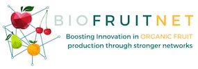Logo des Projekts Biofruitnet - boosting innovation in organic fruit production through stronger networks