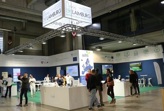 Lo stand del Centro di Sperimentazione Laimburg a Interpoma