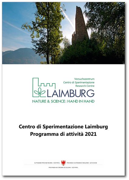 Il Programma di Attività 2021: il Centro di Sperimentazione Laimburg nell’anno 2021 si dedicherà a 306 attività e progetti. ©Centro di Sperimentazione Laimburg