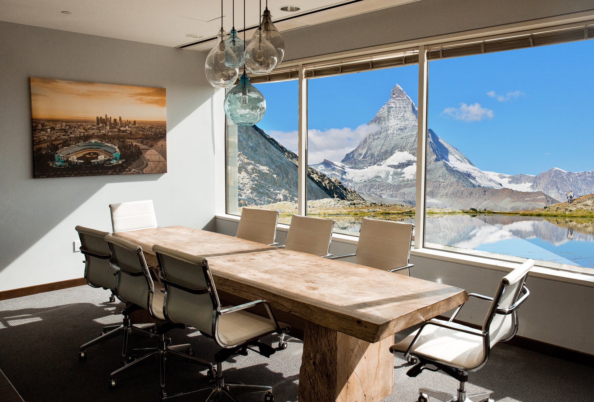 Coworking view in Zermatt - Jamatu