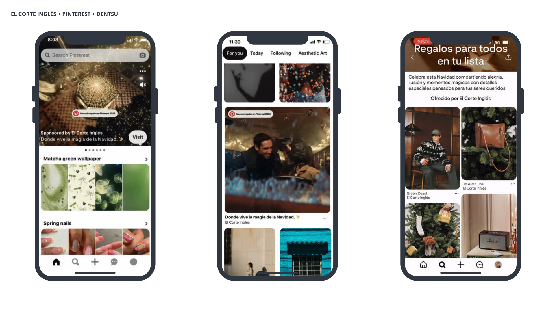 El Corte Inglés Pinterest Dentsu