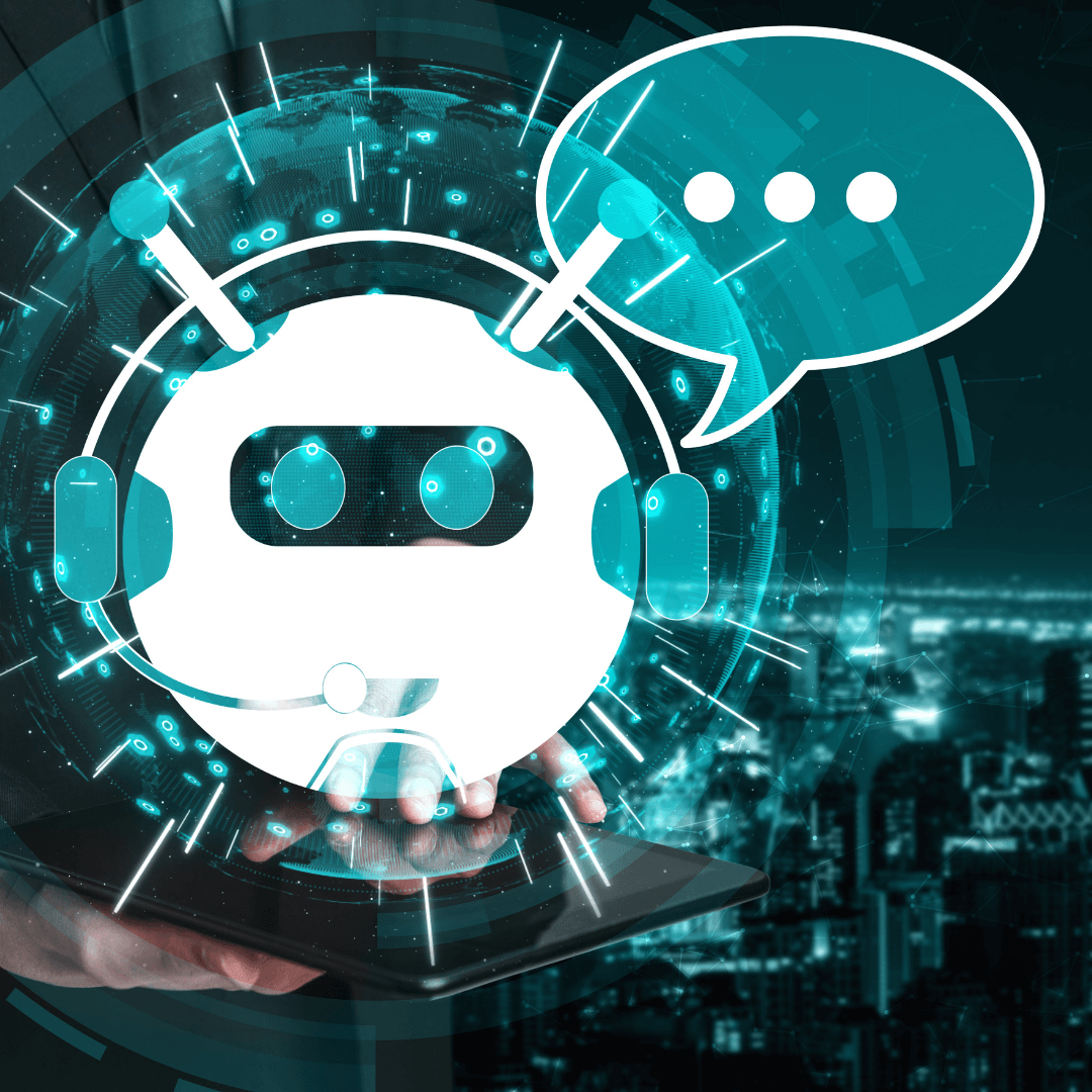 Image-illustration of a chatbot