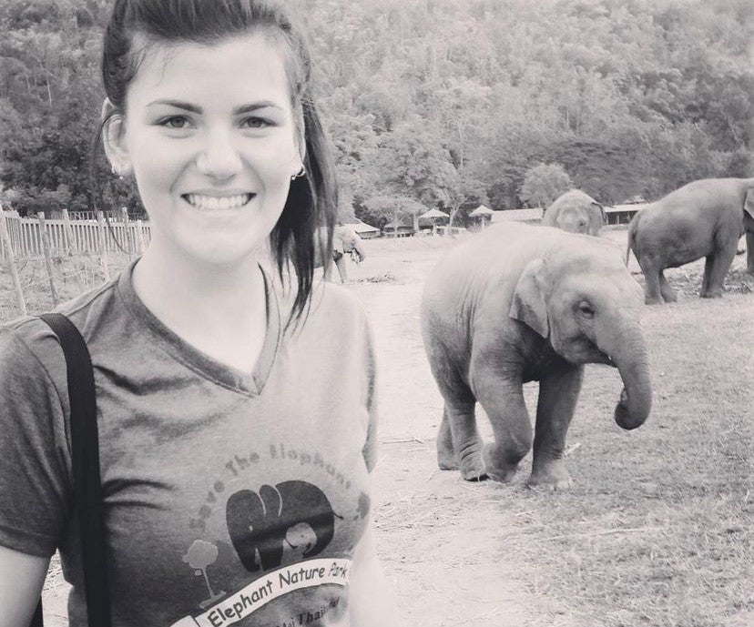 Image of Alice with an Elephant 