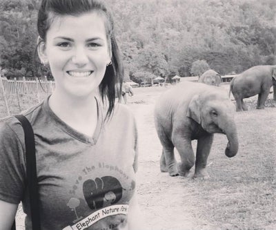 Image of Alice with an Elephant 