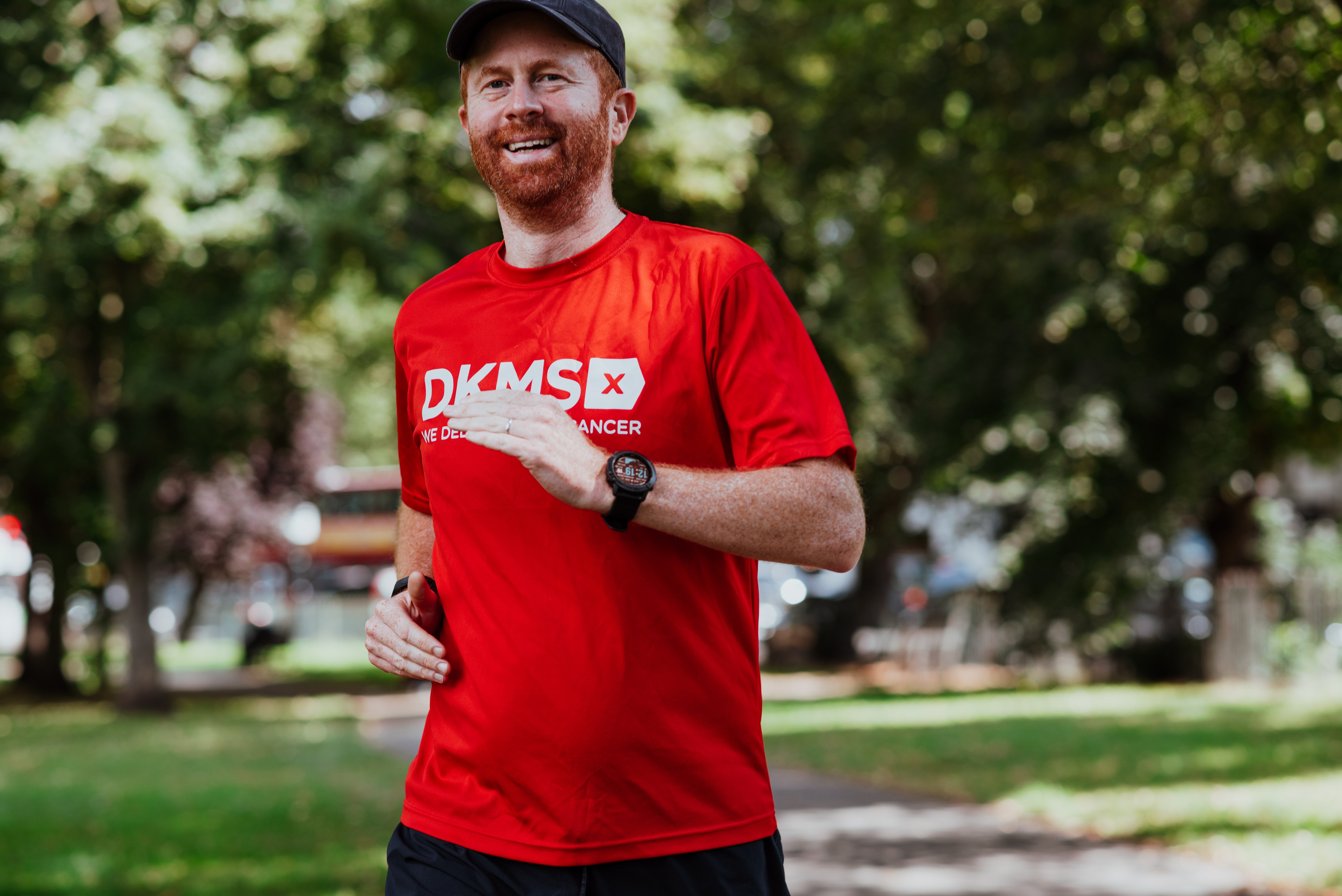 Man running in DKMS top