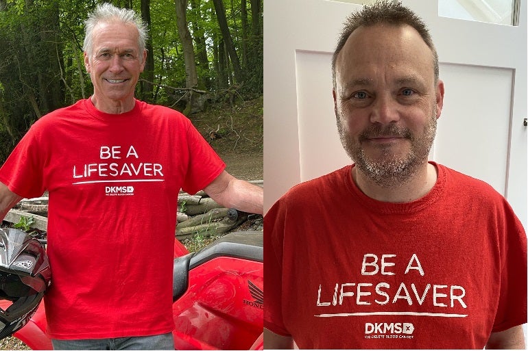 Dr Hillary Jones & Al Murray Wear It Red for DKMS on World Blood Cancer Day