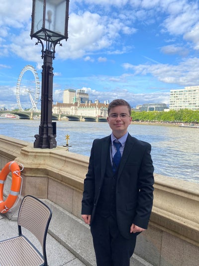 Zac visiting the House of Commons