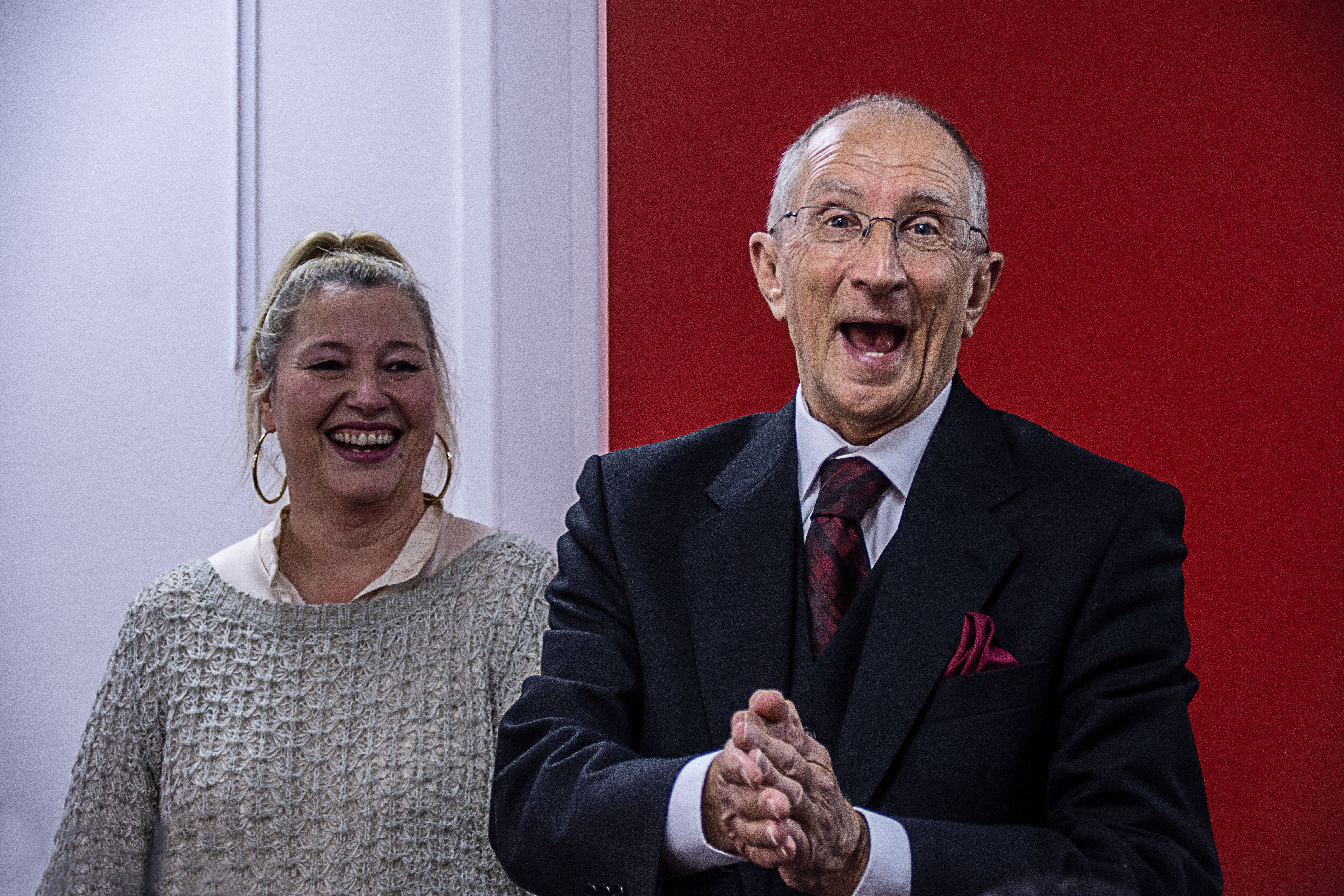 Ivor with DKMS UK Head of Fundraising Caroline Richardson