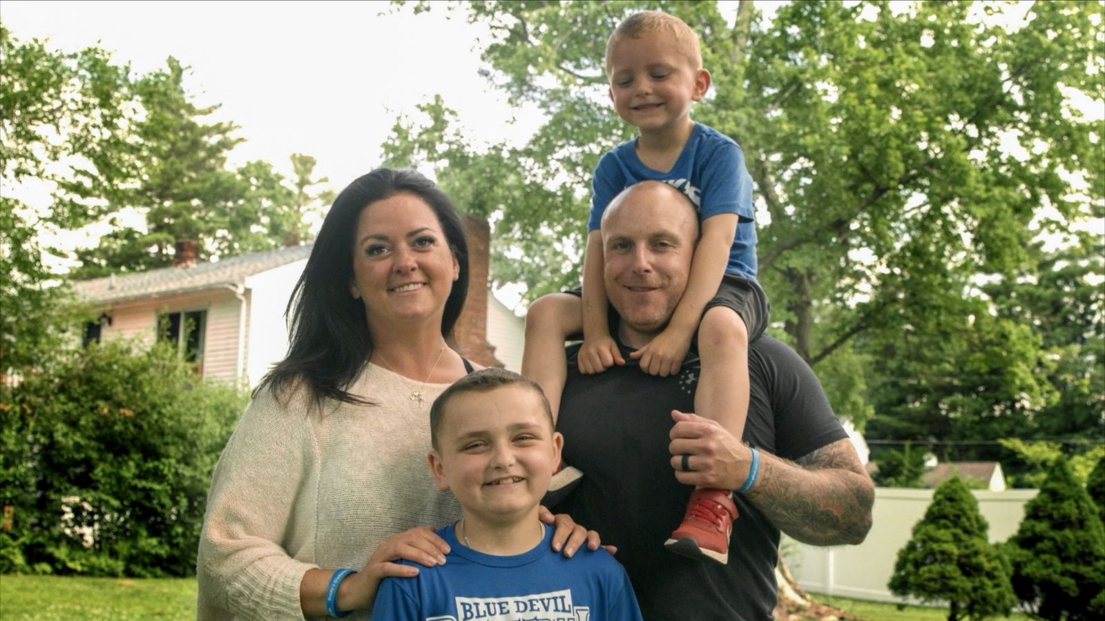 DKMS patient Grady Smith with his family