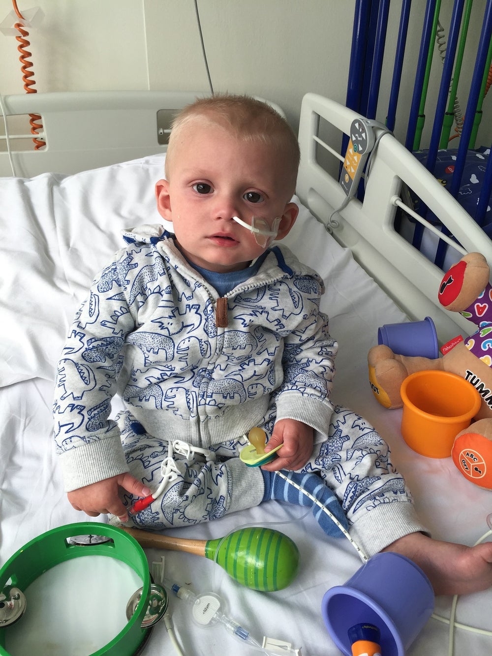 Alfie in hospital