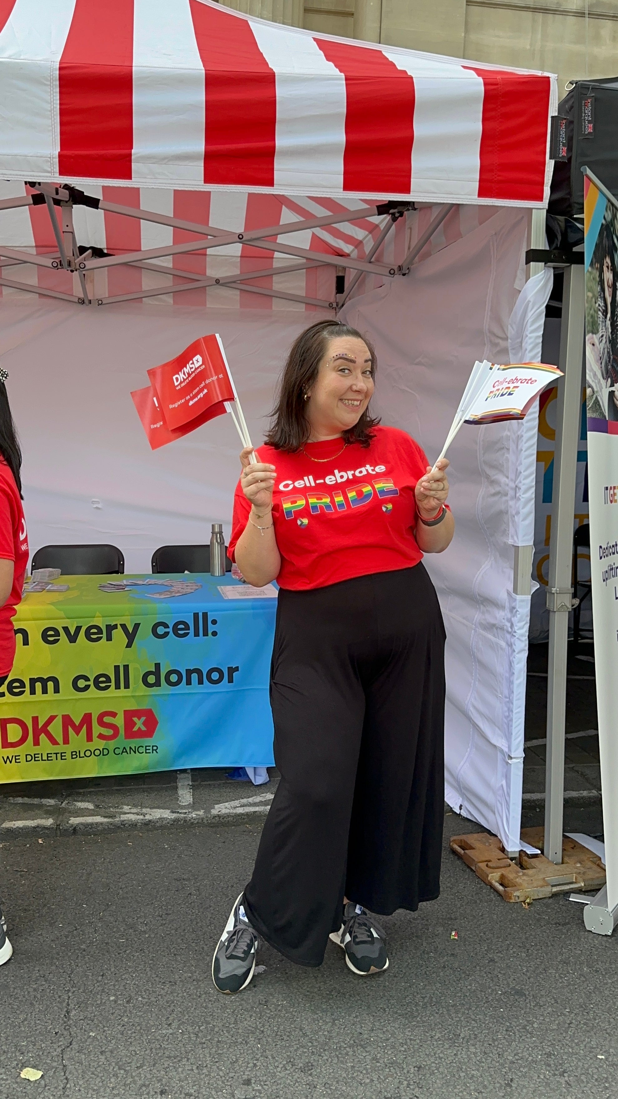 DKMS staff at London pride 2024
