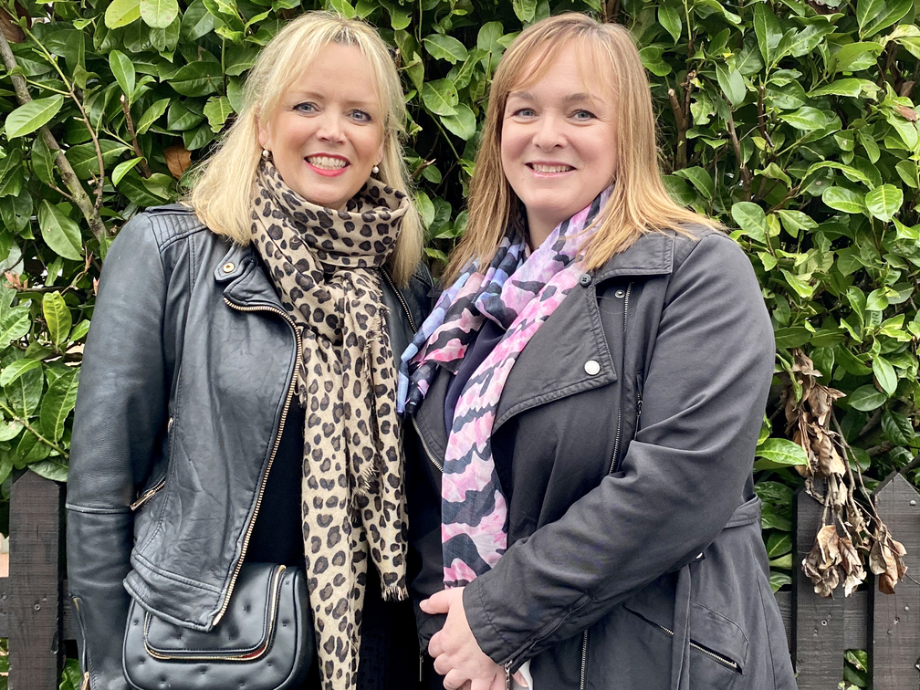 Lisa Jackson with her lifesaver sister