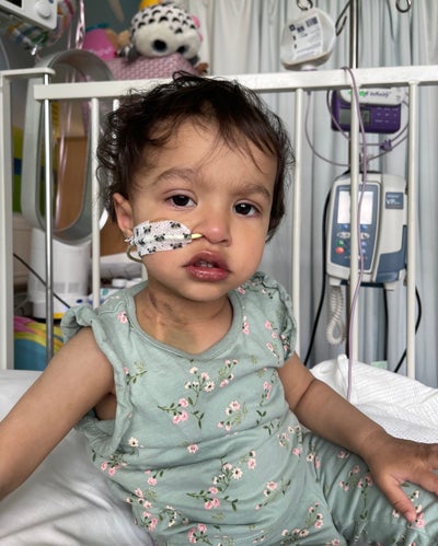 Image of Elaiya in hospital 