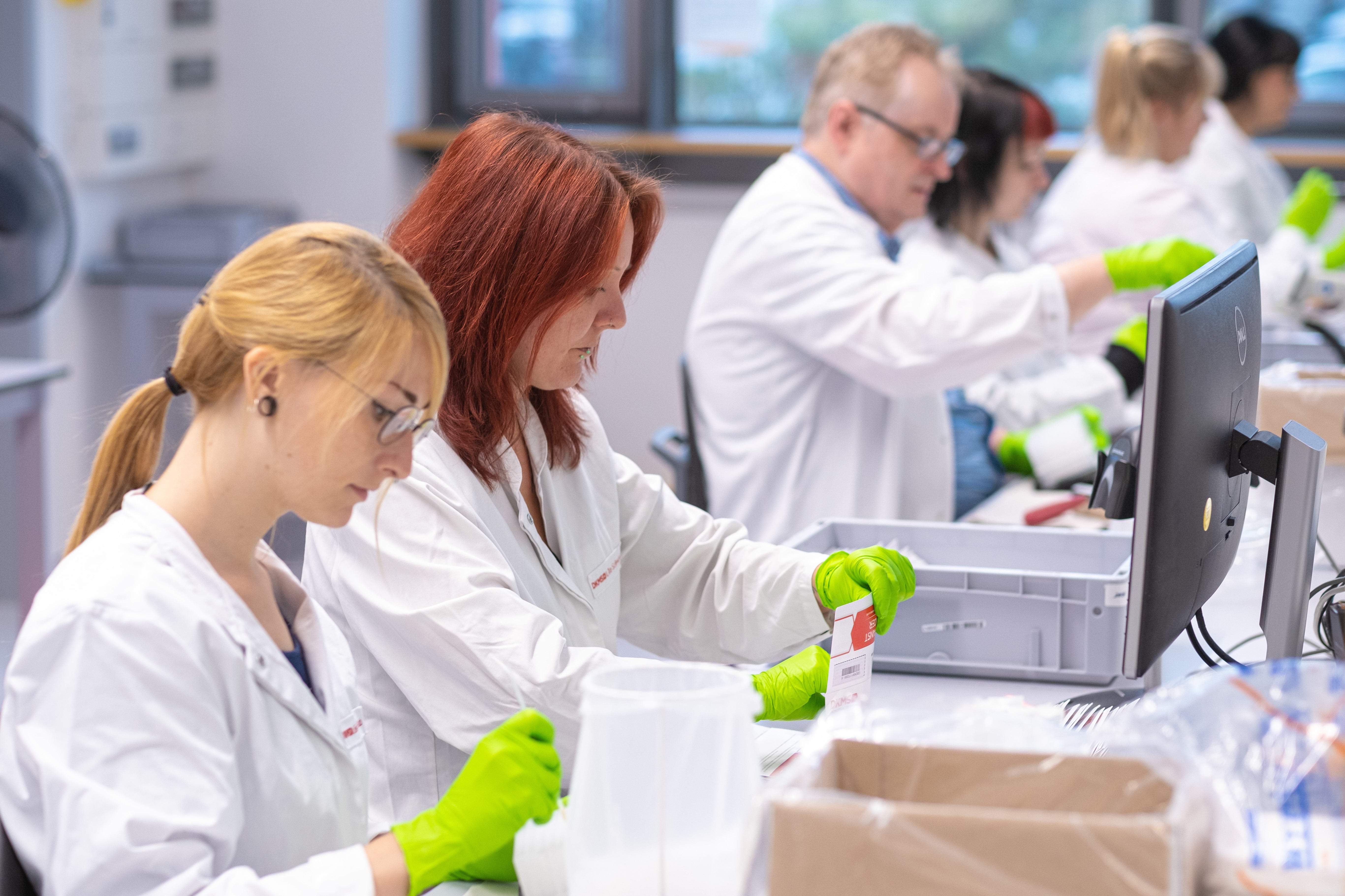 Incoming swabs DKMS Life Science Lab