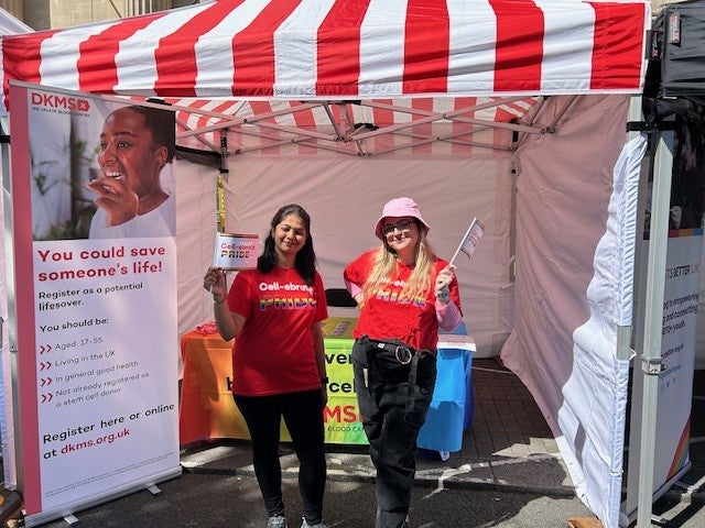 DKMS team members at Pride events
