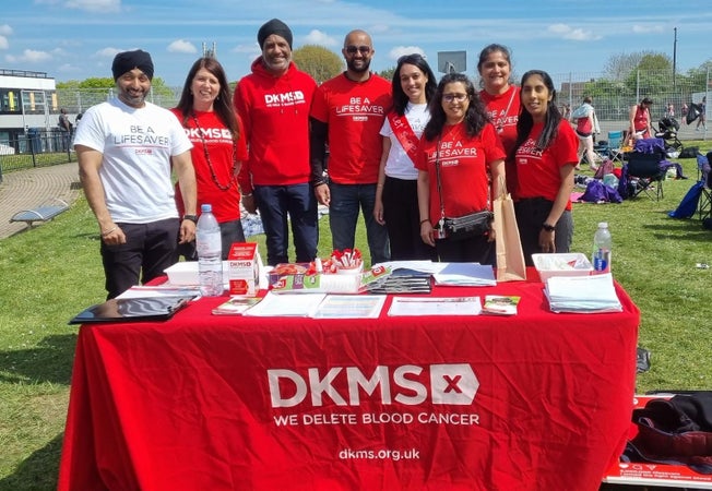 Members of West Midlands hub at a donor recruitment event