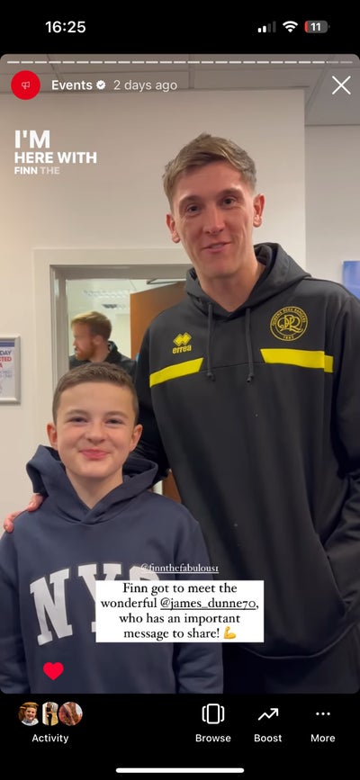 Finn with Jimmy Dunne