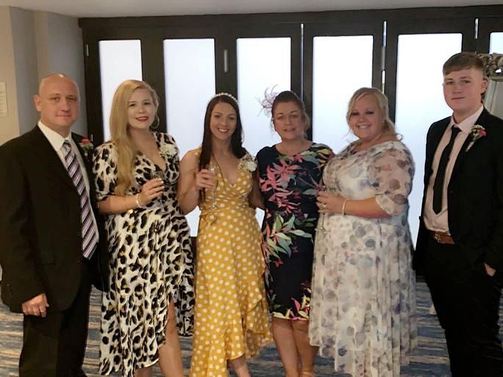 Kofi with his parents and three sisters