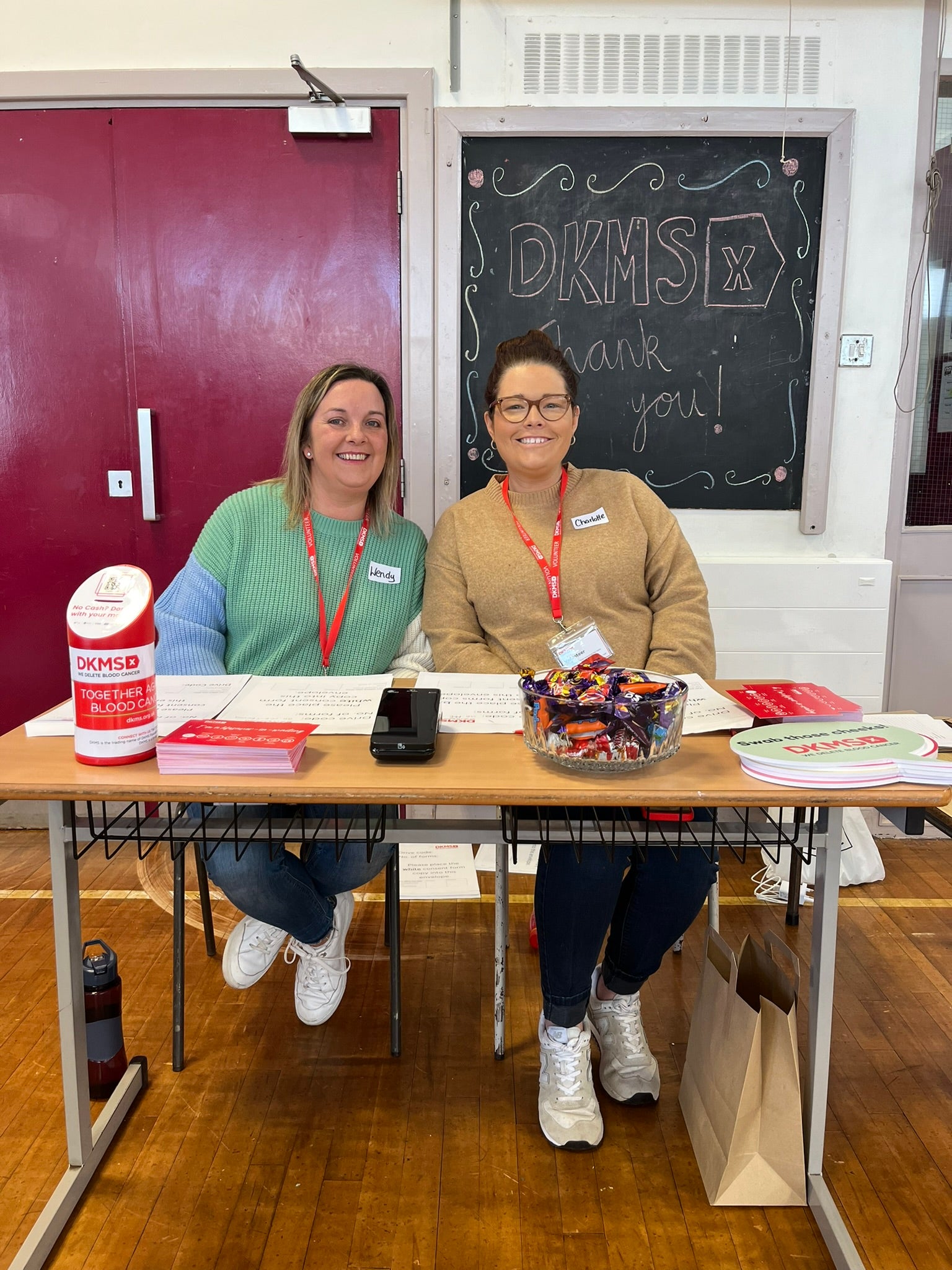 People at the DKMS stem cell drive