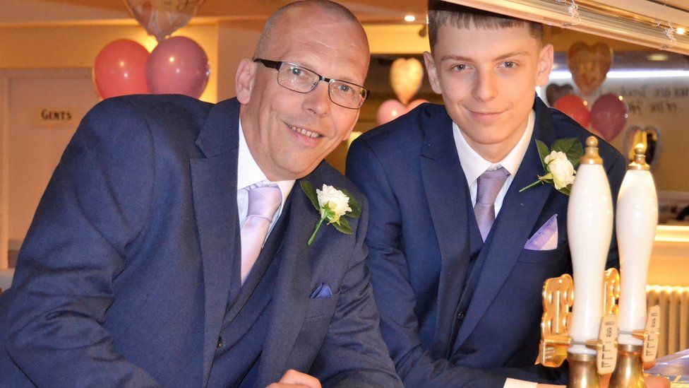 Paul with his son and DKMS patient Luke