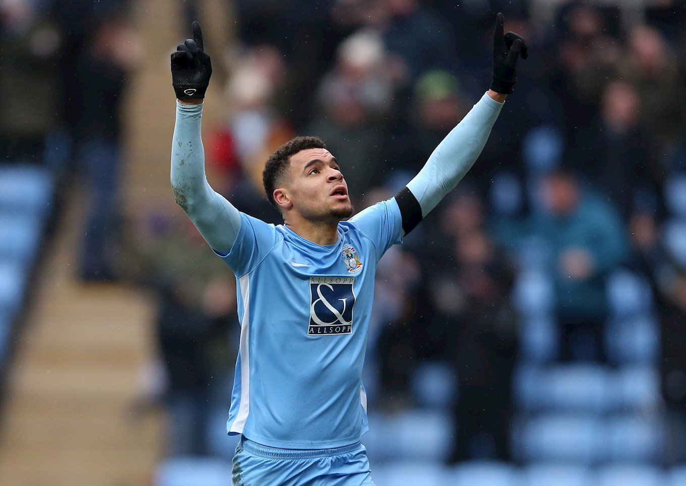 Max Biamou celebrated first league goal for Coventry City