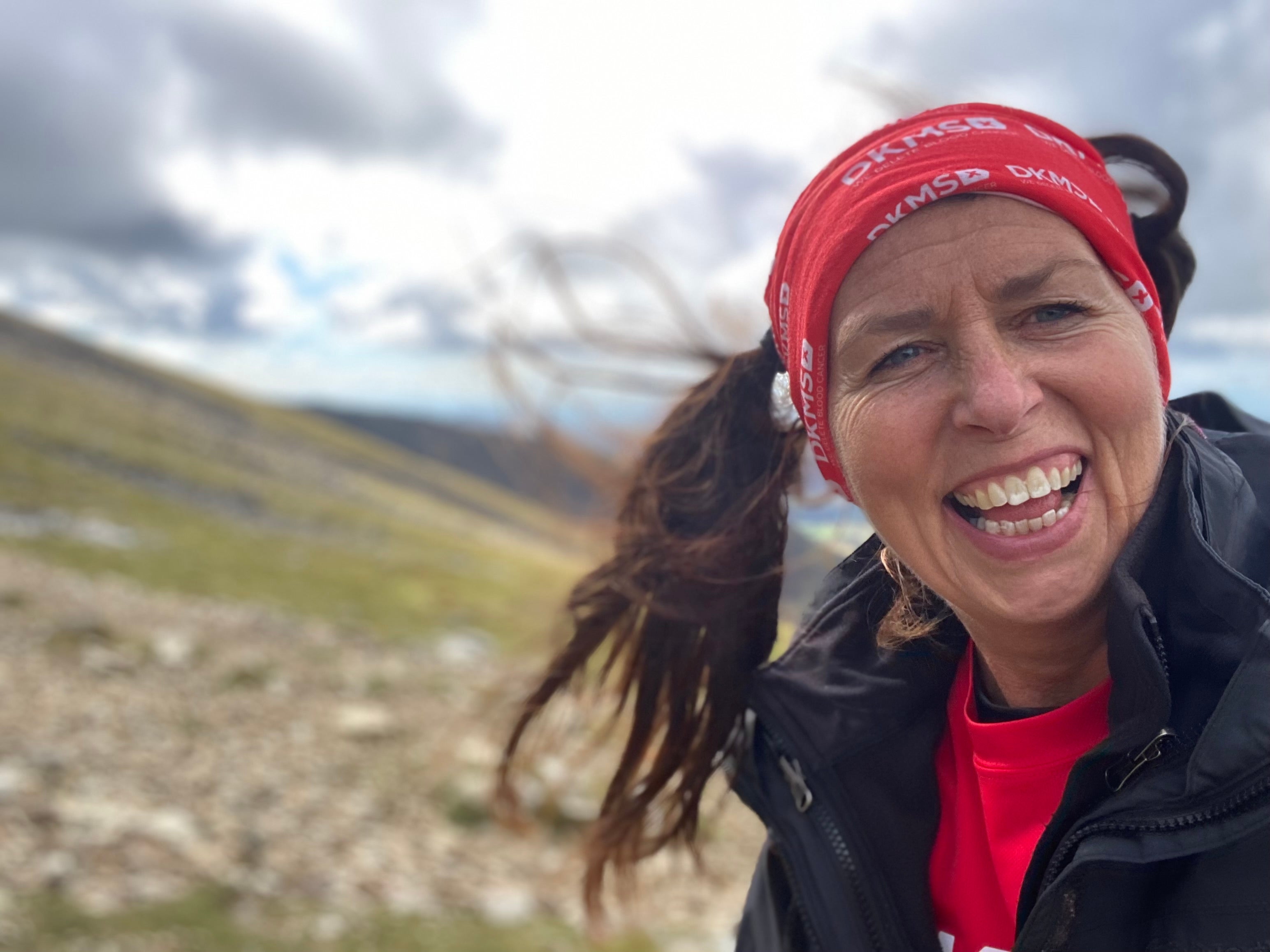 Louise Claque out on the fells