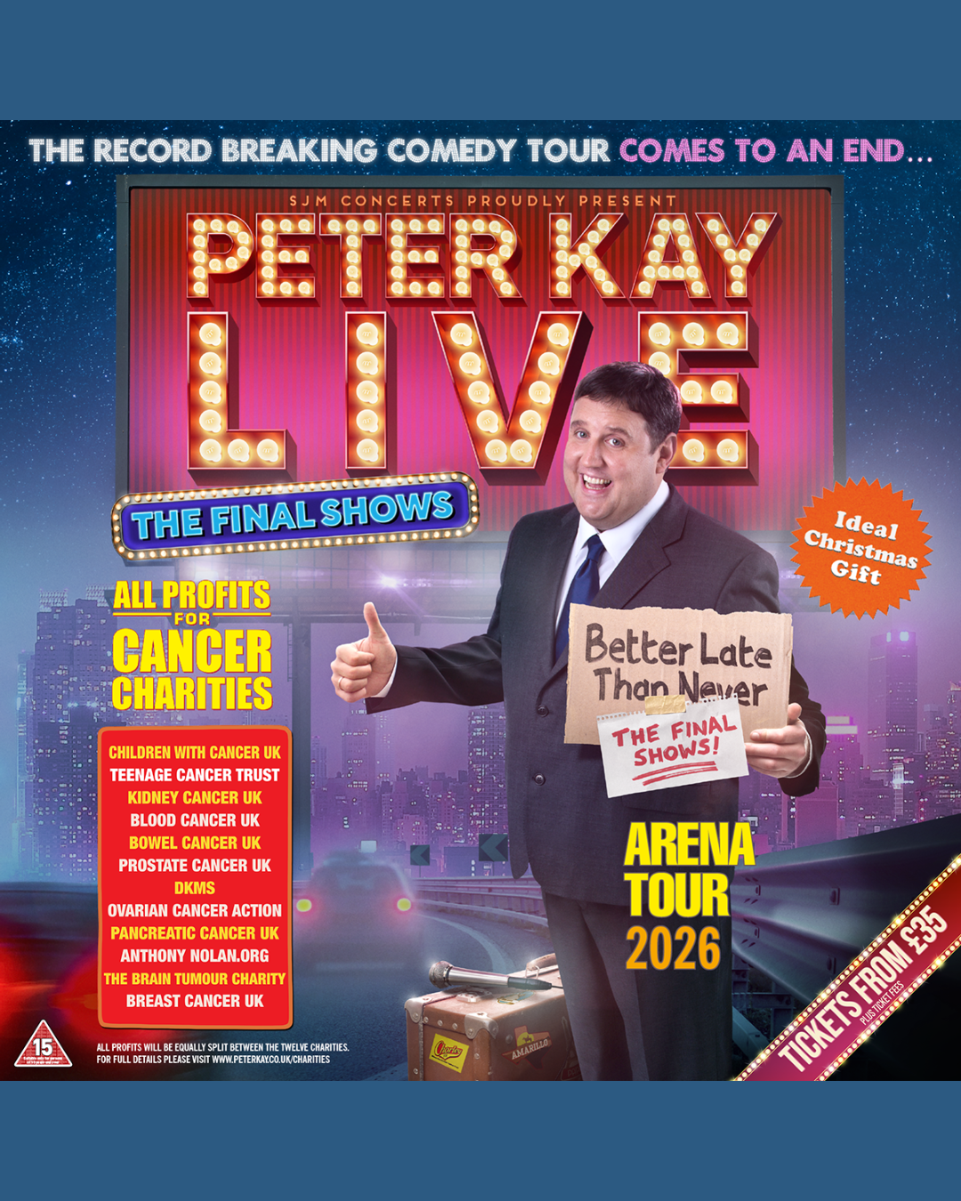 Peter Kay live graphic