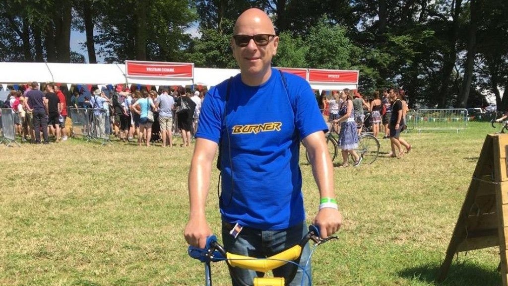 The late Paul Greer showing his love for BMXs