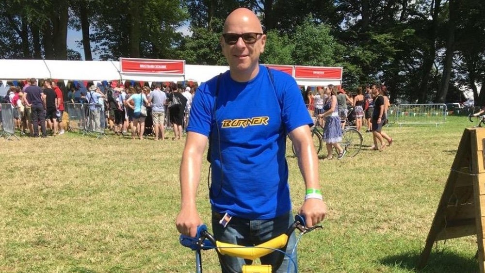 The late Paul Greer showing his love for BMXs