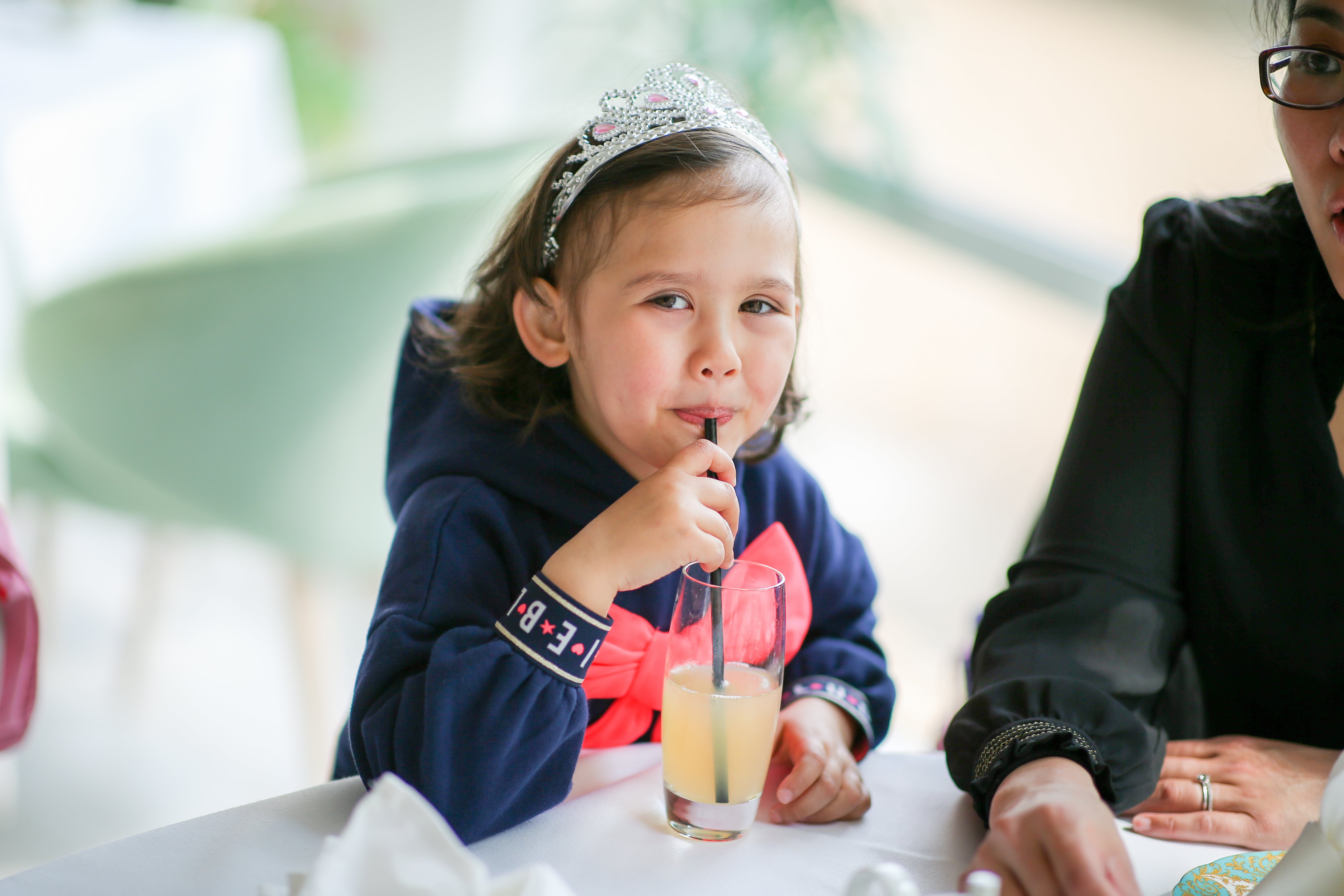 Image of Livia at afternoon tea