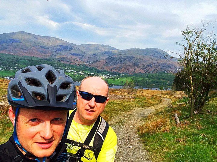 DKMS donor Michael Hill with dad David