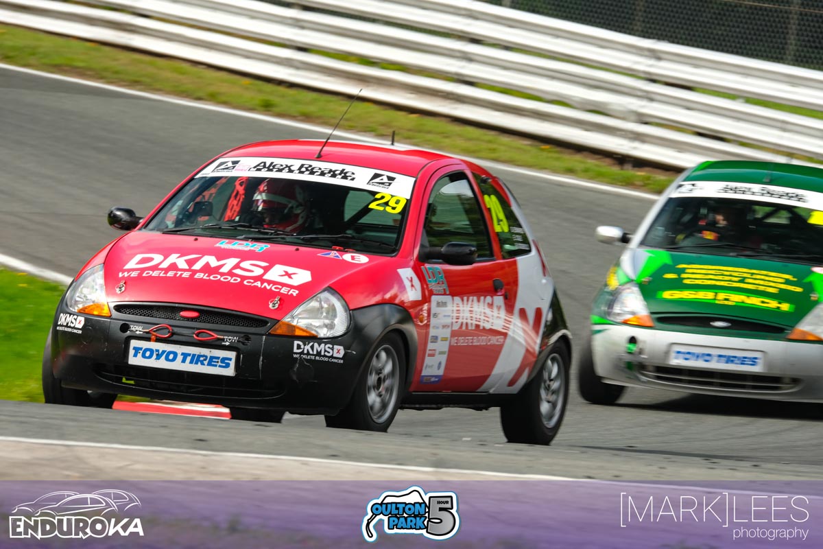 DKMS car competing in EnduroKA, Oulton Park, 10 Septmber 2022