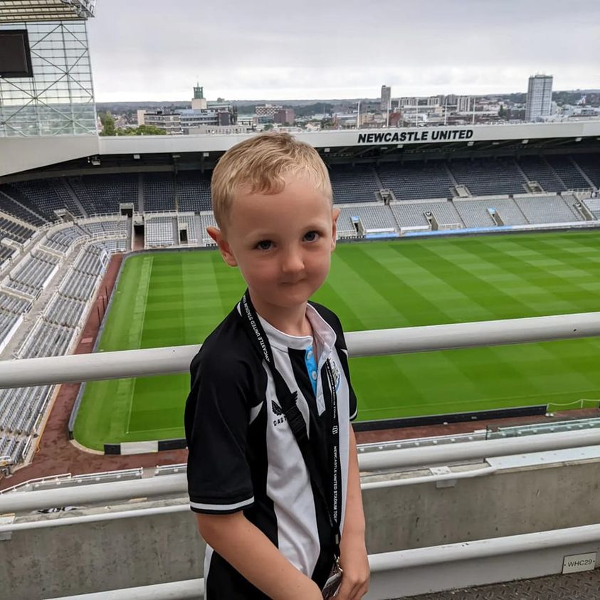 Image of Leland at Newcastle FC 