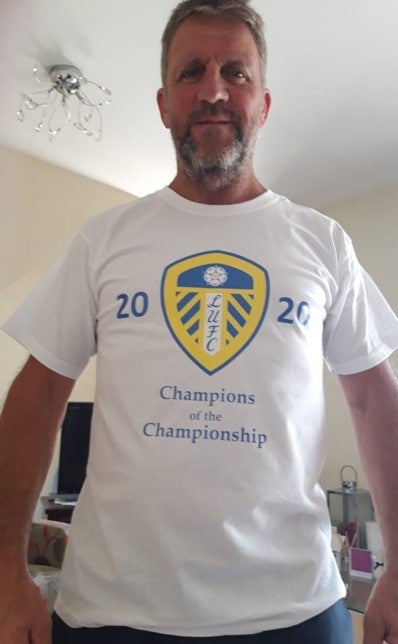 Man in Champion T-Shirt