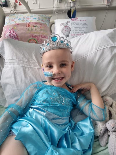 Florence in her princess outfit