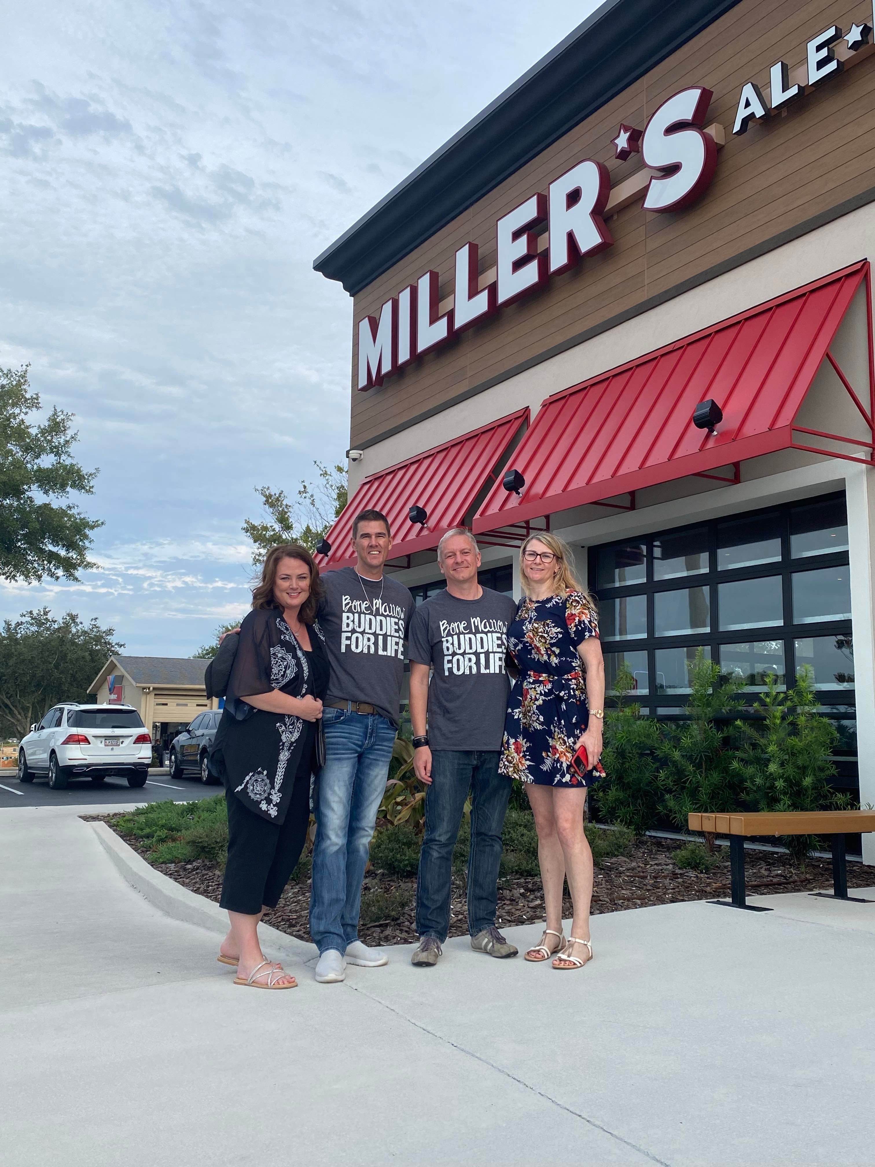 Jeff and Balinda Tomczak (left) with Paul and Louise Matthews in the US