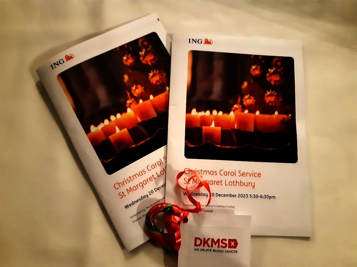 Programme for the ING carol concert