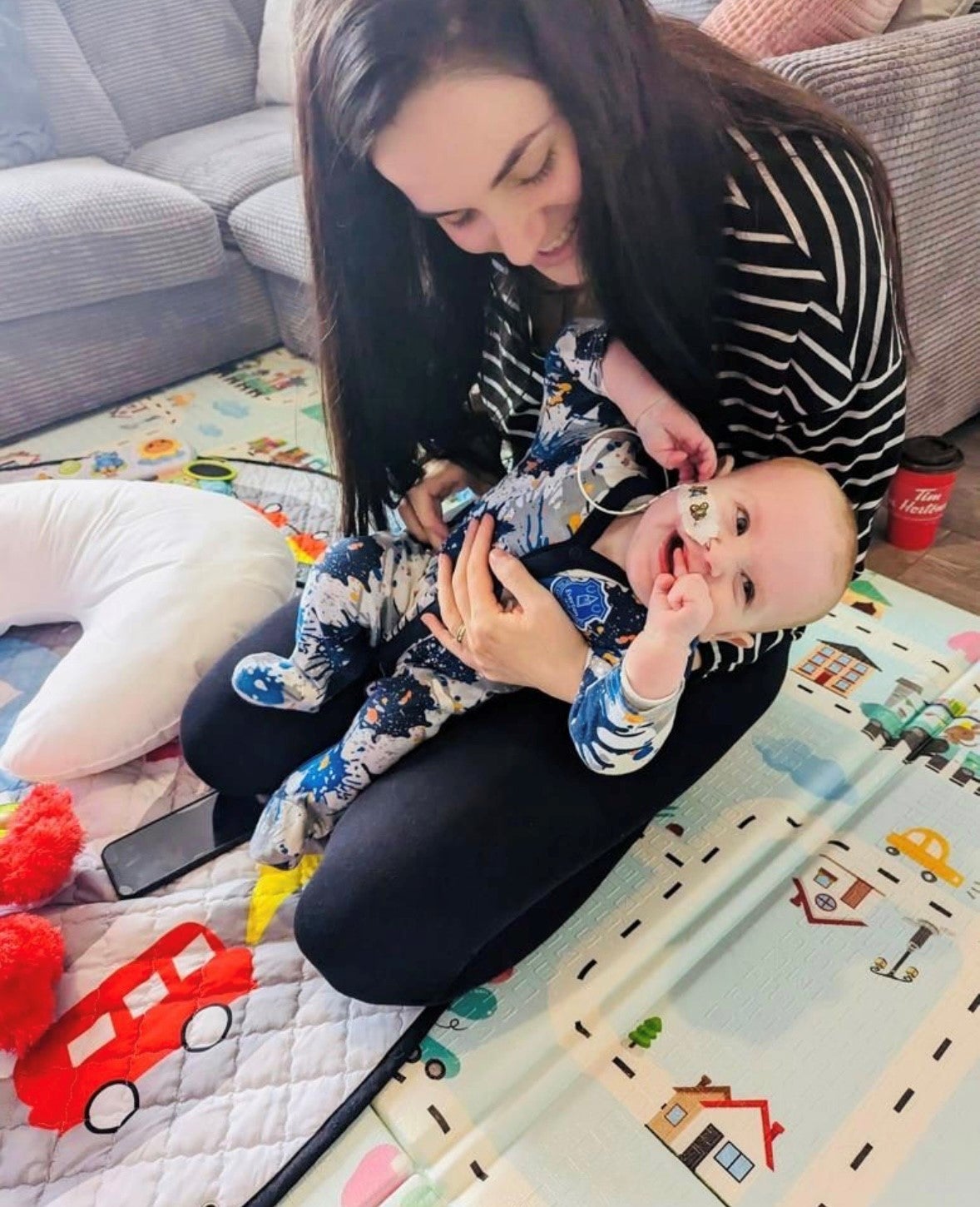 Brooklyn with his Mum, Natassia