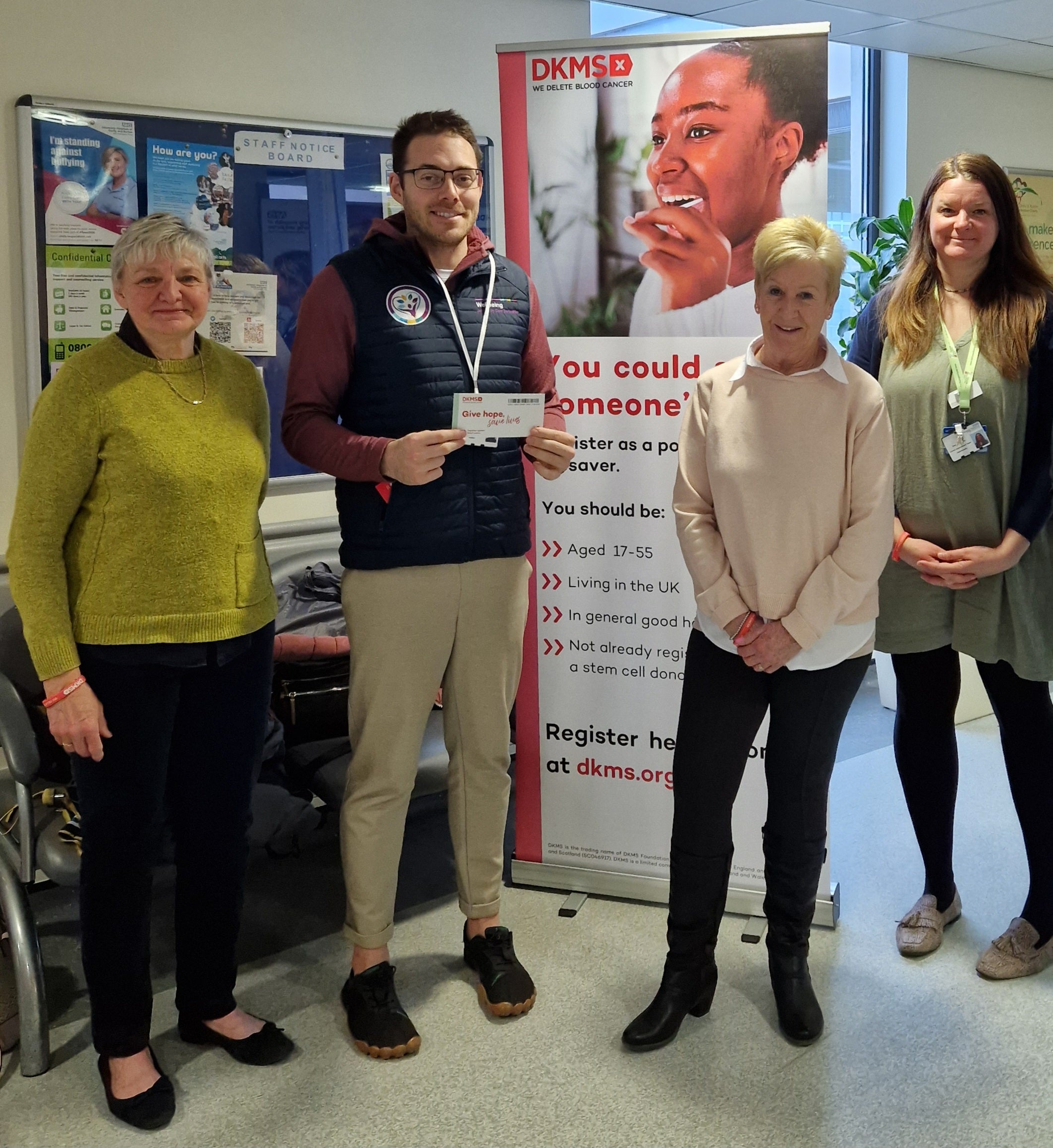 Volunteers at the UHDB stem cell drives