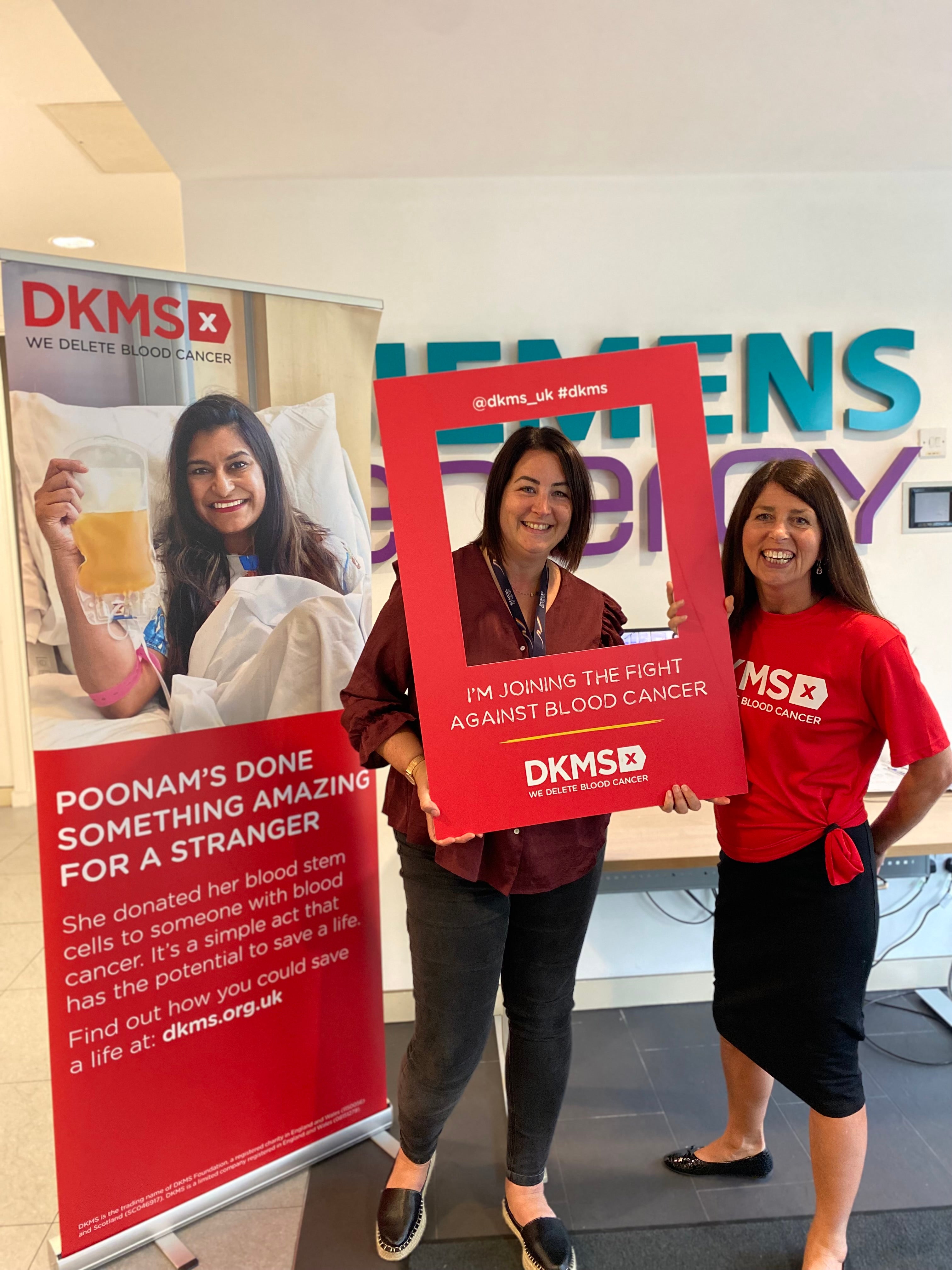 Louise at a donor drive