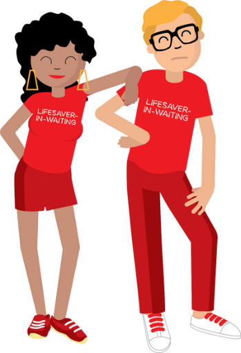 Graphic of people together for World Blood Cancer Day 