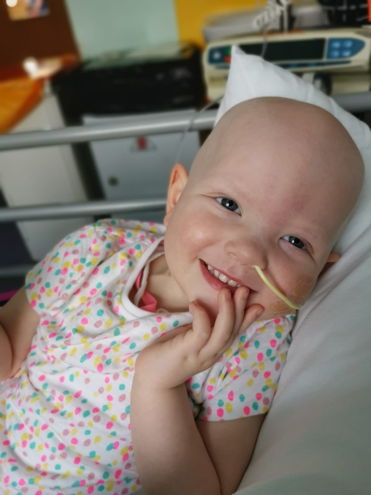 Image of Erin in the hospital 