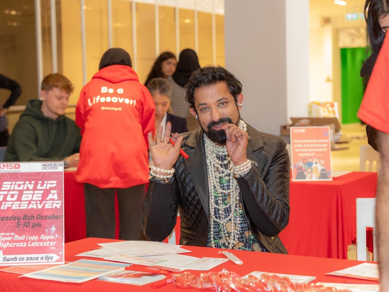 Dkms Events Tasneem inspires Leicester to sign up!